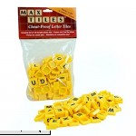 Scrabble Tiles 100pc Plastic Yellow Tiles Perfect For Crafting and Scrapbooking  B00JLGQ00S